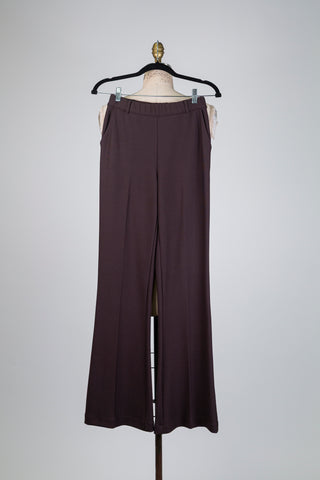 Brown bootcut tailored trousers (XXS/XS)