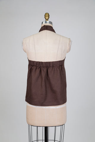 Haut brun espresso modulable (S)