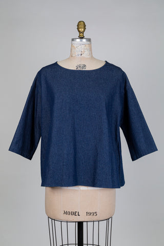 Oversized denim top (S+)
