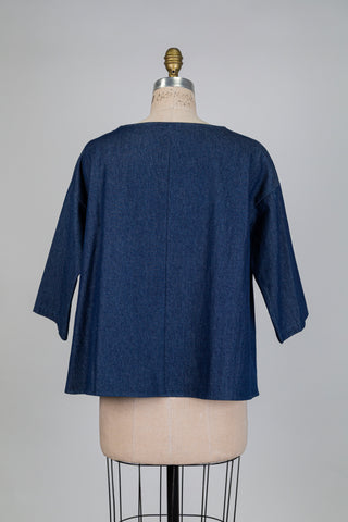 Oversized denim top (S+)