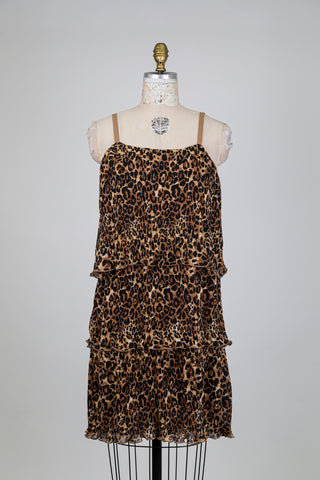 Robe léopard à volants dansants (6)