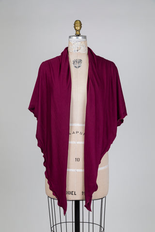 Soft plum shawl