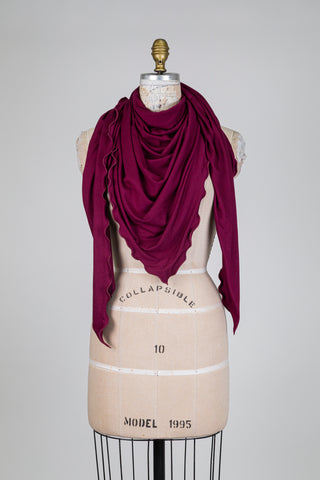 Soft plum shawl