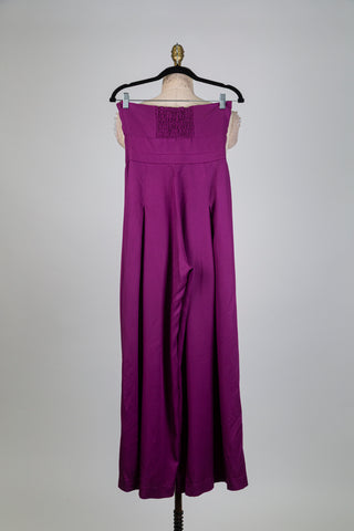 Blackcurrant Halter Palazzo Jumpsuit (6)