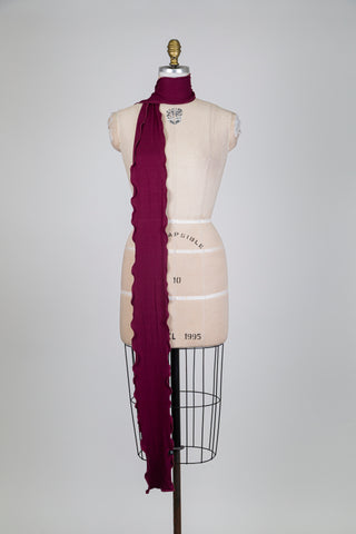 Bébé foulard XXL prune douceur