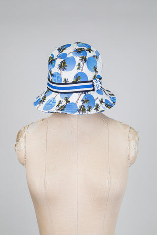 Chapeau bob motif à palmiers (TU)