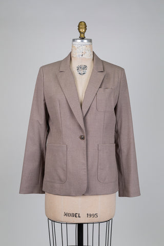 Blazer taupe aux poches plaquées (8 à 12)