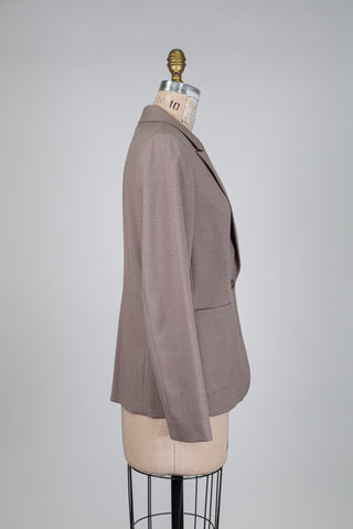 Blazer taupe aux poches plaquées (8 à 12)