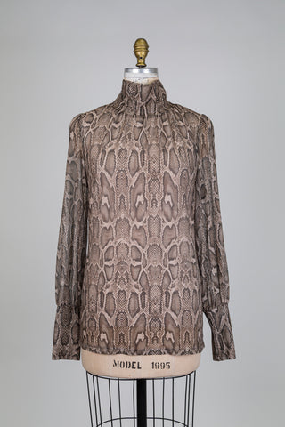 Chandail serpent à manches diaphanes (6 à 14)