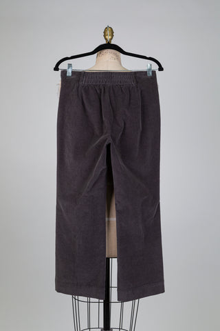 Pantalon jambe droite gris en velours milleraies (6)