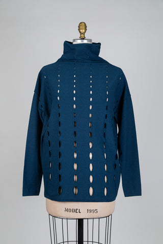 Tunique bleue canard gouttes de lumière (TU)