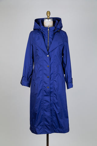 Manteau technique hydrofuge bleu indigo (8)