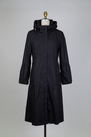 Coupe-vent noir à ourlets volantés (8)