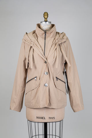 Coupe-vent sable à col châle (8)