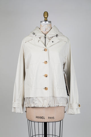 Veste crème hybride à ourlet double (8)