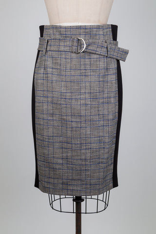 Prince of Wales skirt with black trim (10)