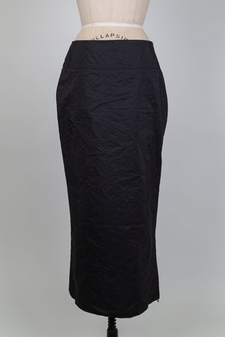 Jupe noire à zip latéral (M)