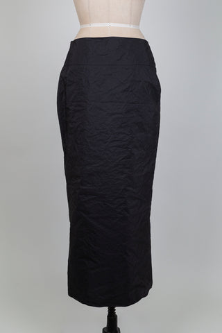 Jupe noire à zip latéral (M)