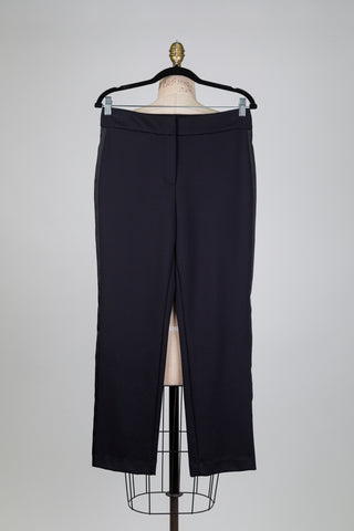 Pantalon noir à galons satinés (6)