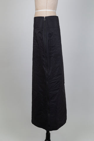 Jupe noire à zip latéral (M)