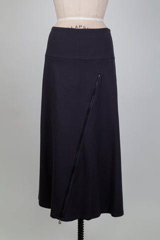 Jupe ardoise à fermeture éclair asymétrique (L/XL)