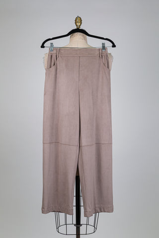 Pantalon souple effet suède (4 à 10)