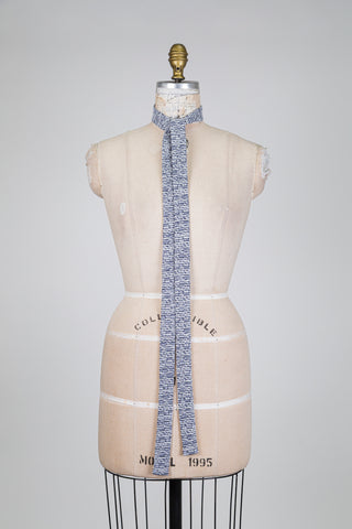 Colonel façon tweed bleu scintillant