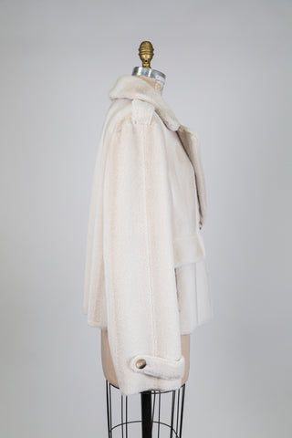 Veste en fausse fourrure crème  (14)