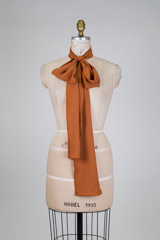 Foulard XXL orange brulé