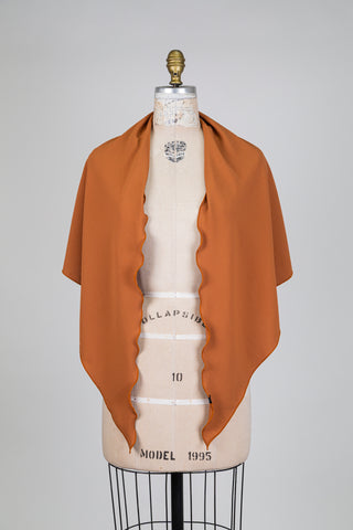 Burnt orange shawl