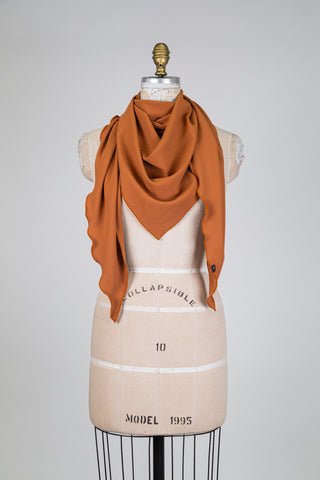Burnt orange shawl