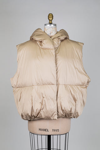 Manteau matelassé beige doré (8+)