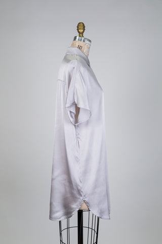Chemisier tunique gris argenté (6)