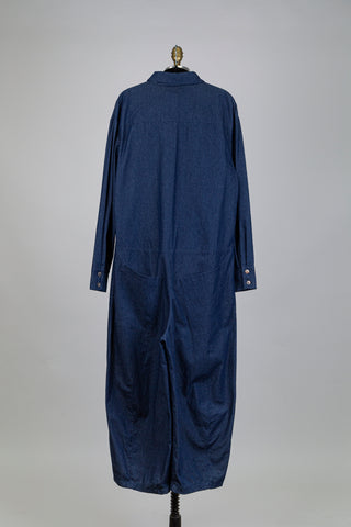 Jumpsuit chemisier en denim (S)
