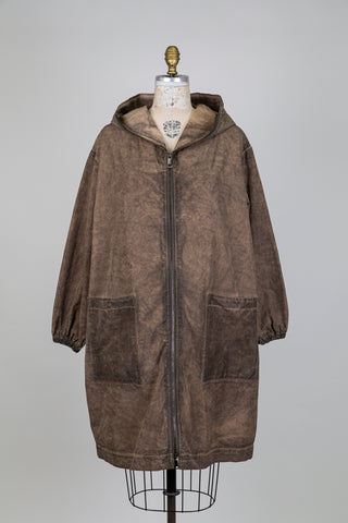 Coupe-vent brun effet marbré (S+)