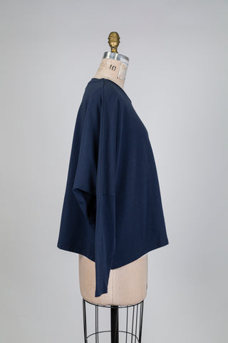 Navy oversized sweatshirt (S+)