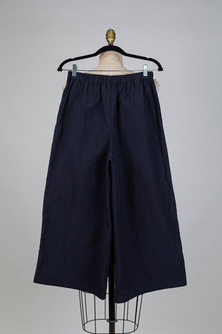 Pantalon marine jambe large (S)