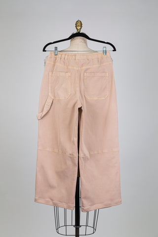 Cropped sand pants with elasticated waist (6)