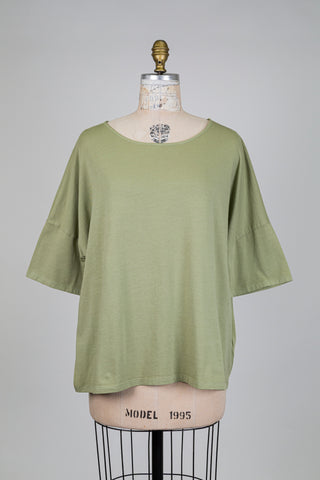 T-shirt oversized vert pastel (M+)