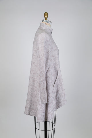 Veste trapèze brume grège (S)