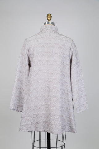 Veste trapèze brume grège (S)