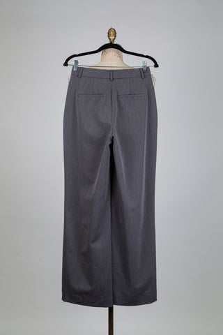 Pantalon gris à galon beige dégradé (6)