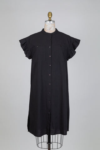 Robe chemisier noire (6)
