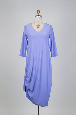 Lilac balloon dress with side panel (S)
