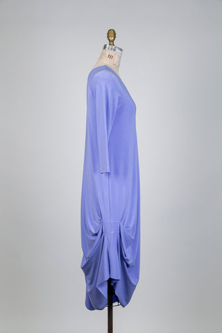 Lilac balloon dress with side panel (S)