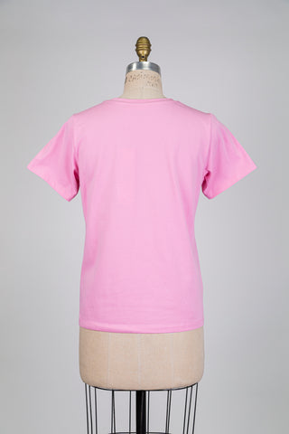Basic pink T-shirt (S)