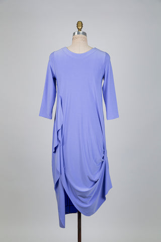Lilac balloon dress with side panel (S)
