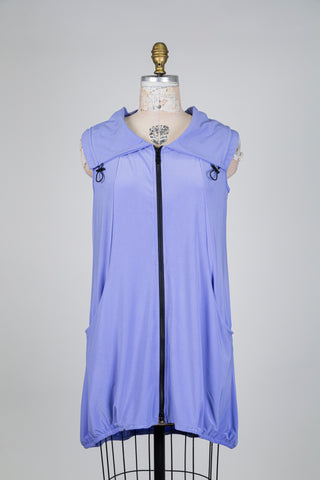 Lilac balloon jacket with wide collar (S)