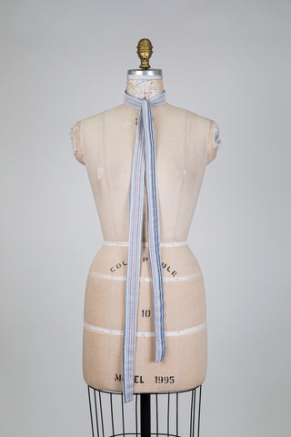 Colonel jacket in blue striped jacquard (OS)