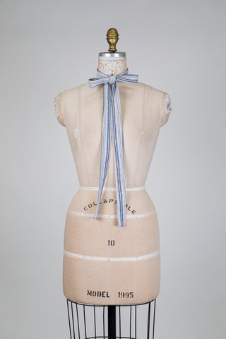 Colonel jacket in blue striped jacquard (OS)